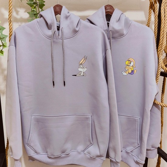 2 Adet Çizgifilm Tasarımlı Sweatshirt
