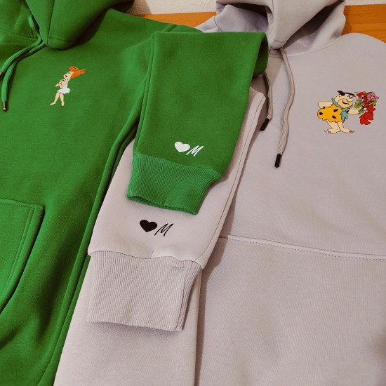 2 Adet Çizgifilm Tasarımlı Sweatshirt