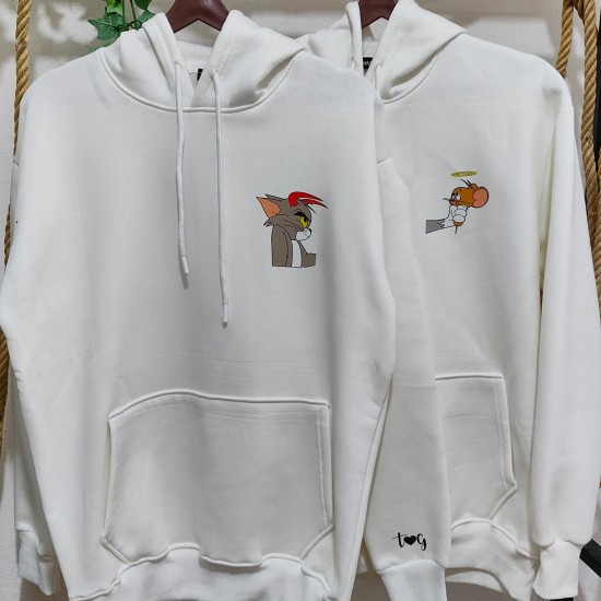 2 Adet Çizgifilm Tasarımlı Sweatshirt