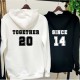 Together Since Özel Tarihli Kombin Çift Sweatshirt