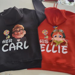 Ellie & Carl Kombin Kapşonlu Sweatshirt