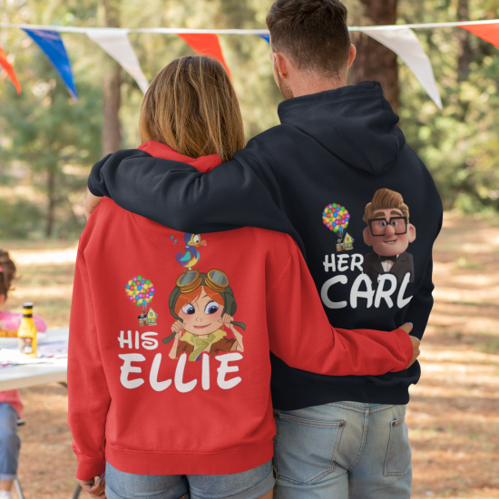 Ellie & Carl Kombin Kapşonlu Sweatshirt