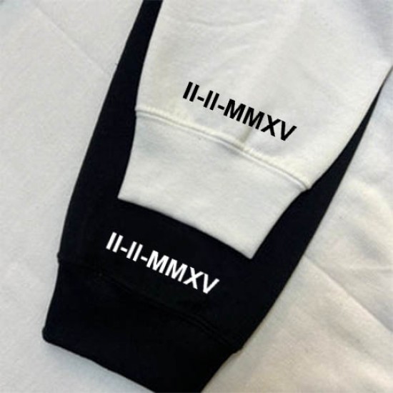 Sadece Kol Baskılı  Sweatshirt